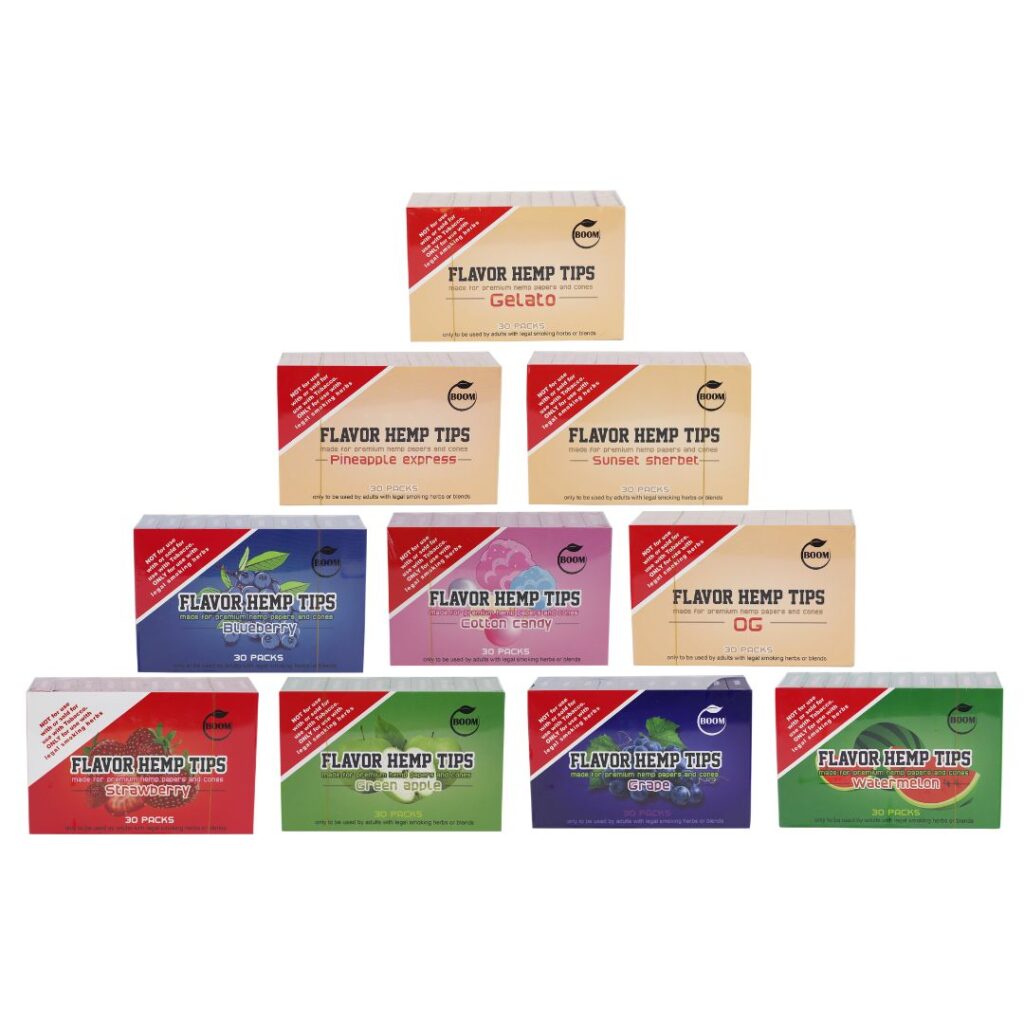 Boom Flavored Hemp Tips 30ct Display | KMT Distribution