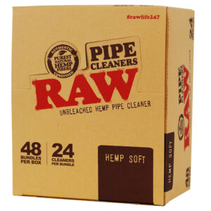 RAW Hemp Pipe Cleaners Soft 24pk 48ct Display