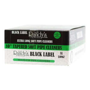 10" Randy's Black Label Extra Long Tapered Soft Pipe Cleaners 30ct Display