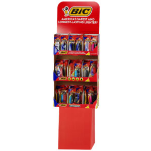 Bic Lighters Maxi Wing Rack Refresh Art Display 92 Assorted 2ct Packs
