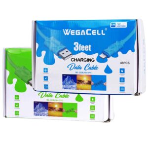 WegaCell 3ft Charging Cable 48ct Case