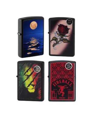 Zippo Art-Themed Lighters Matte Black