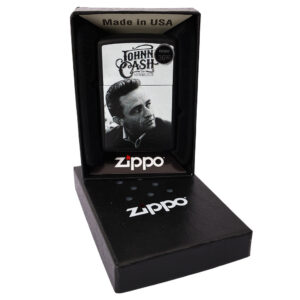 Zippo Lighter Johnny Cash Portrait Matte Black