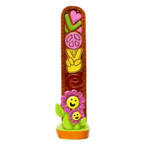 Fujima Love Flower Polystone Incense Burner 9.5 In