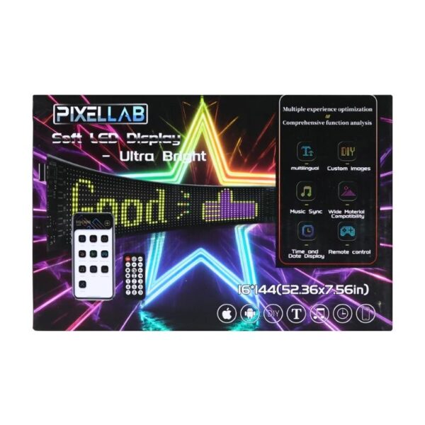 Pixel Lab Soft Led Display Sign 16*144 (52.36 x 7.56in) | KMT Distribution