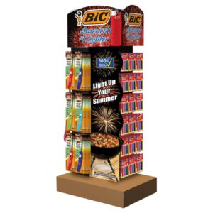 BiC Lighters CSTM Lighter 140ct Floor Display