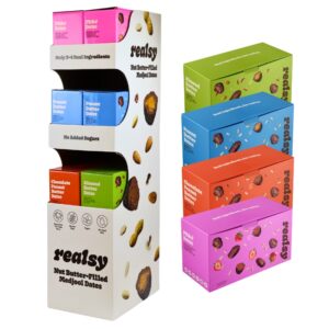 Realsy Nut Butter Filled Dates 60ct Display