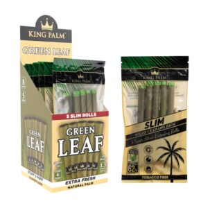 King Palm Slim Natural Cones 5pk 8ct Display