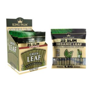 King Palm Slim Natural Cones 25pk 4ct Display