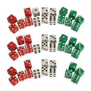 Solid Supreme Dice 5/8' Assorted Colors 48ct Pack