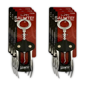 Salute Lux Wing Corkscrew 6ct Box