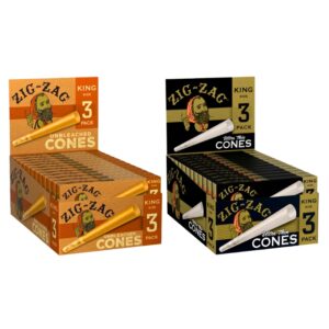 Zig Zag Cones King Size 3pk 24ct Display