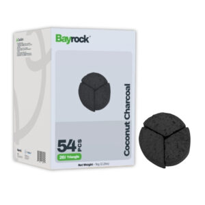 BayRock Triangle Coconut Charcoal 54ct Box