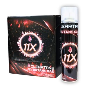 Cleartane 11X Refined Premium Odorized Butane Refill 320ml 12ct Display