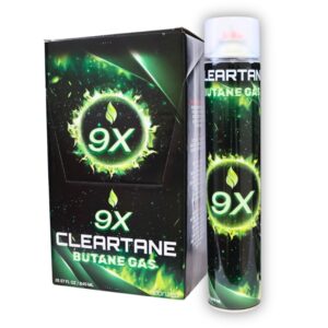 Cleartane 9X Refined Premium Odorized Butane Jumbo Refill 840ml 12ct Display