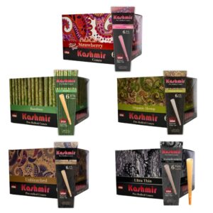 Kashmir Pre-Rolled Cones 1 1/4 Size 6pk 32ct Box