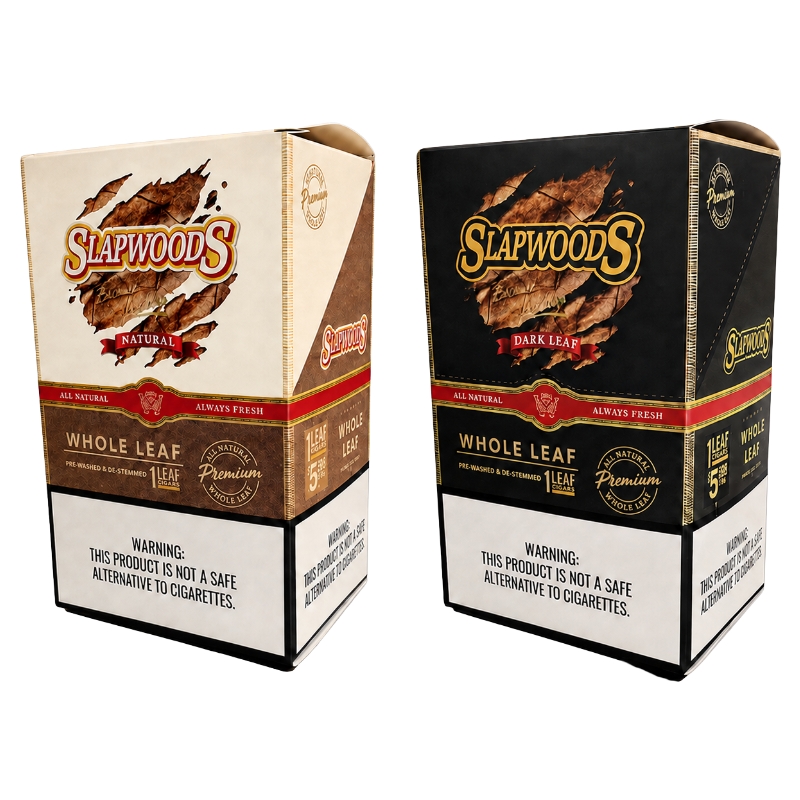 Slapwoods Cigar Whole Leaf Wraps (Pre-Priced $6.99) 1pk 10ct Display