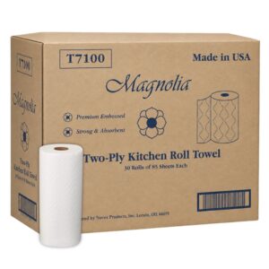 Magnolia Two Ply Kitchen Paper Towels 85 Sheet (Individually Wrapped) 30ct Case